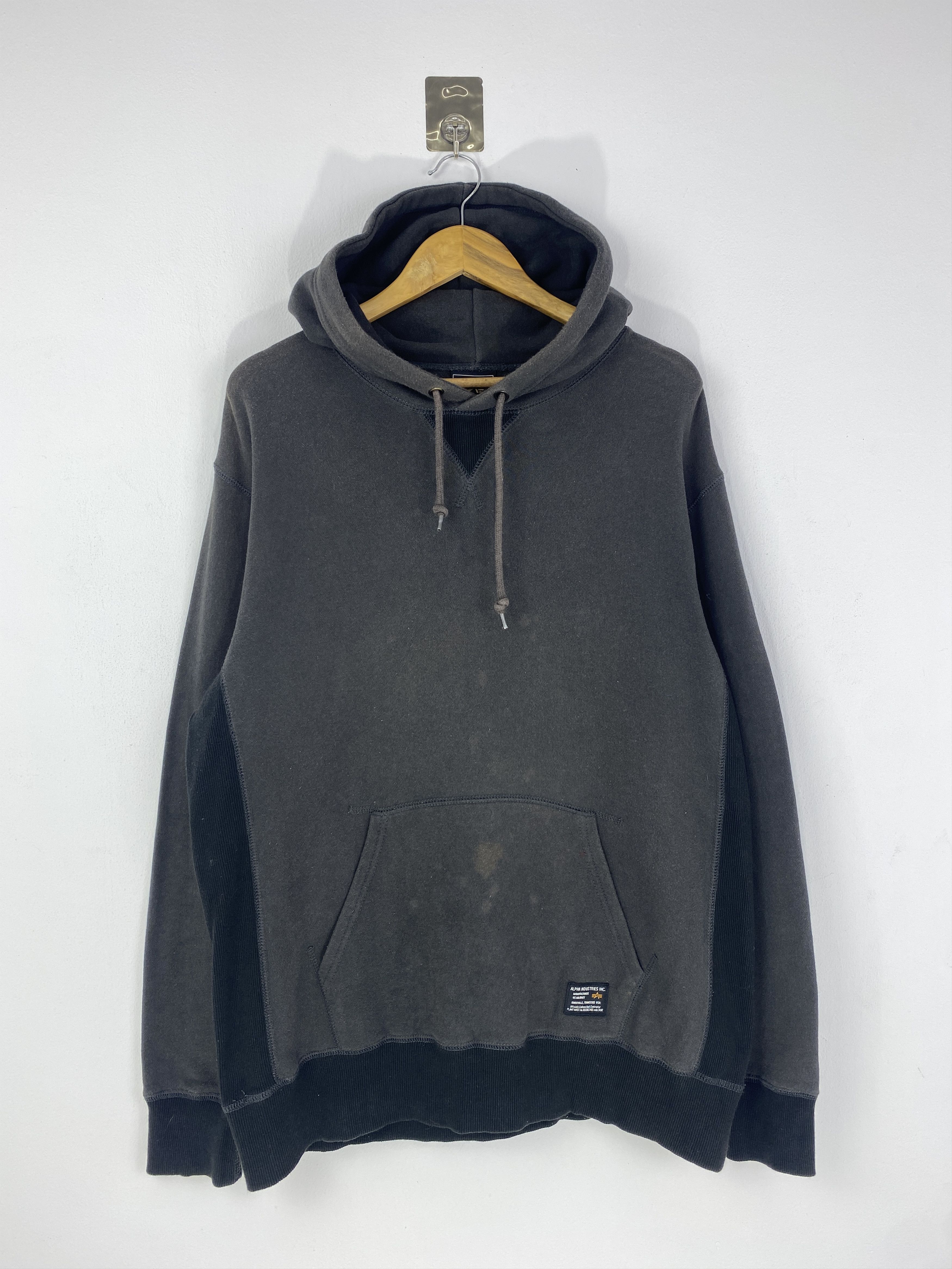 Alpha Industries Vintage Alpha Industries Pullover Hoodie SH0109 Size US XL / EU 56 / 4 - 1 Thumbnail