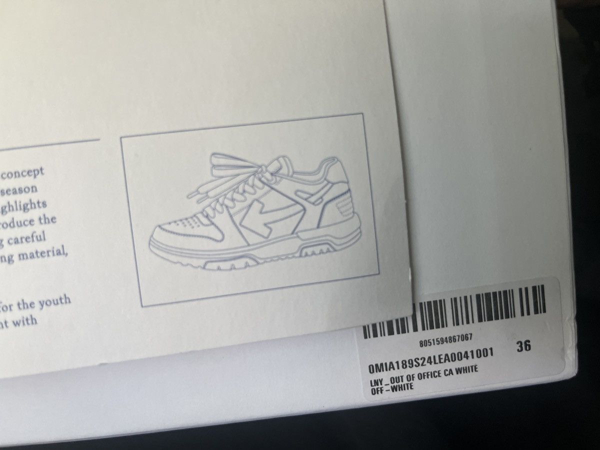 Off-White Off-White “out of office” Black and White Size US 6 / IT 36 - 7 Thumbnail