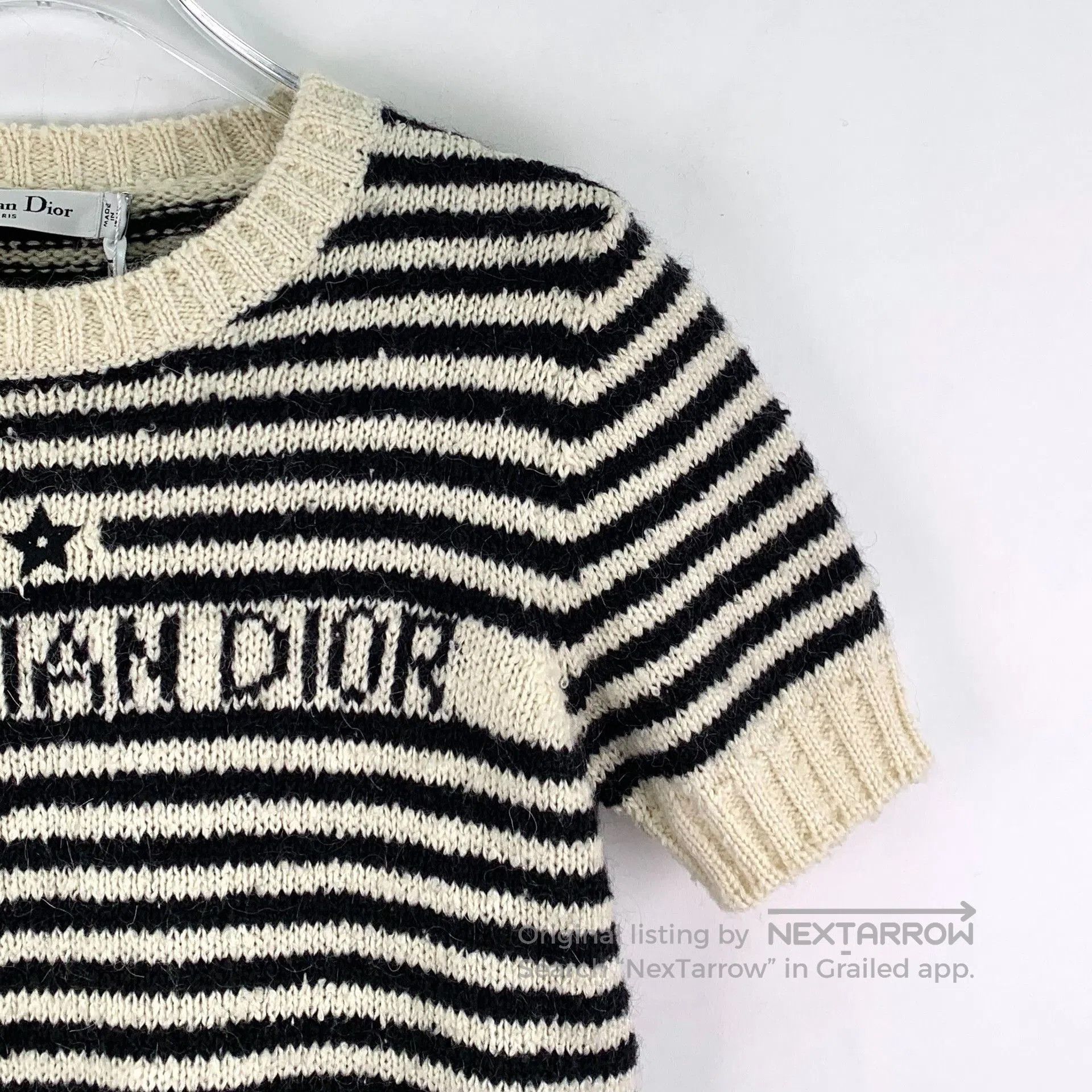Dior Dior Colorblock Stripe Star Cotton Sweater. Size S / US 4 / IT 40 - 3 Thumbnail