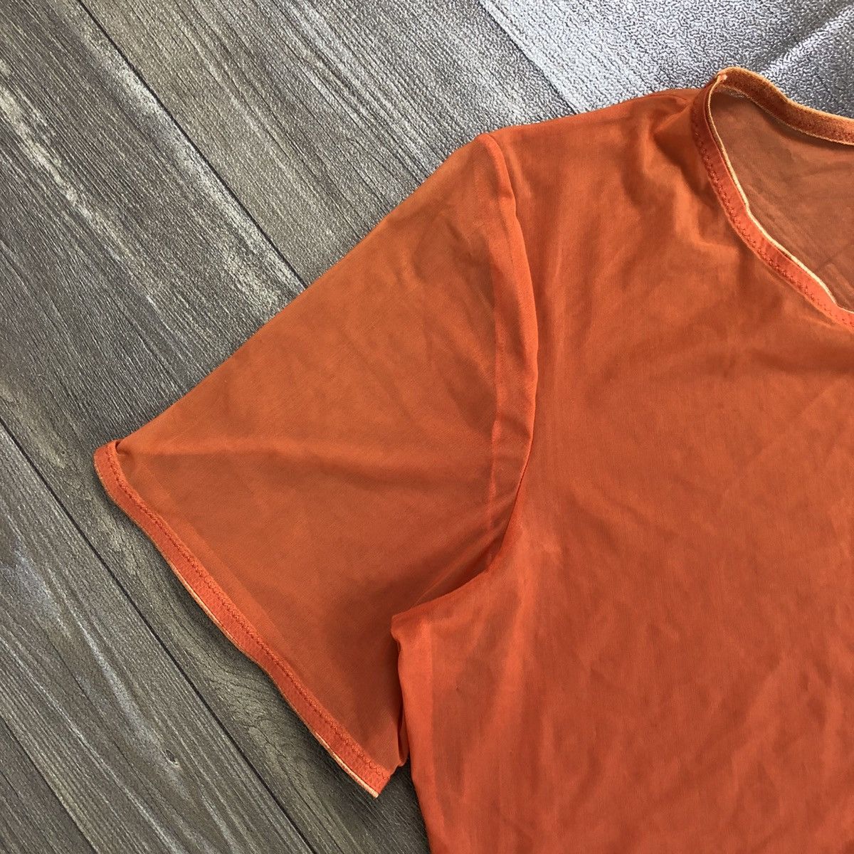 Dolce & Gabbana × Vintage Vintage Dolce & Gabbana Luxury Underwear Transparency Tee Size S / US 4 / IT 40 - 5 Thumbnail
