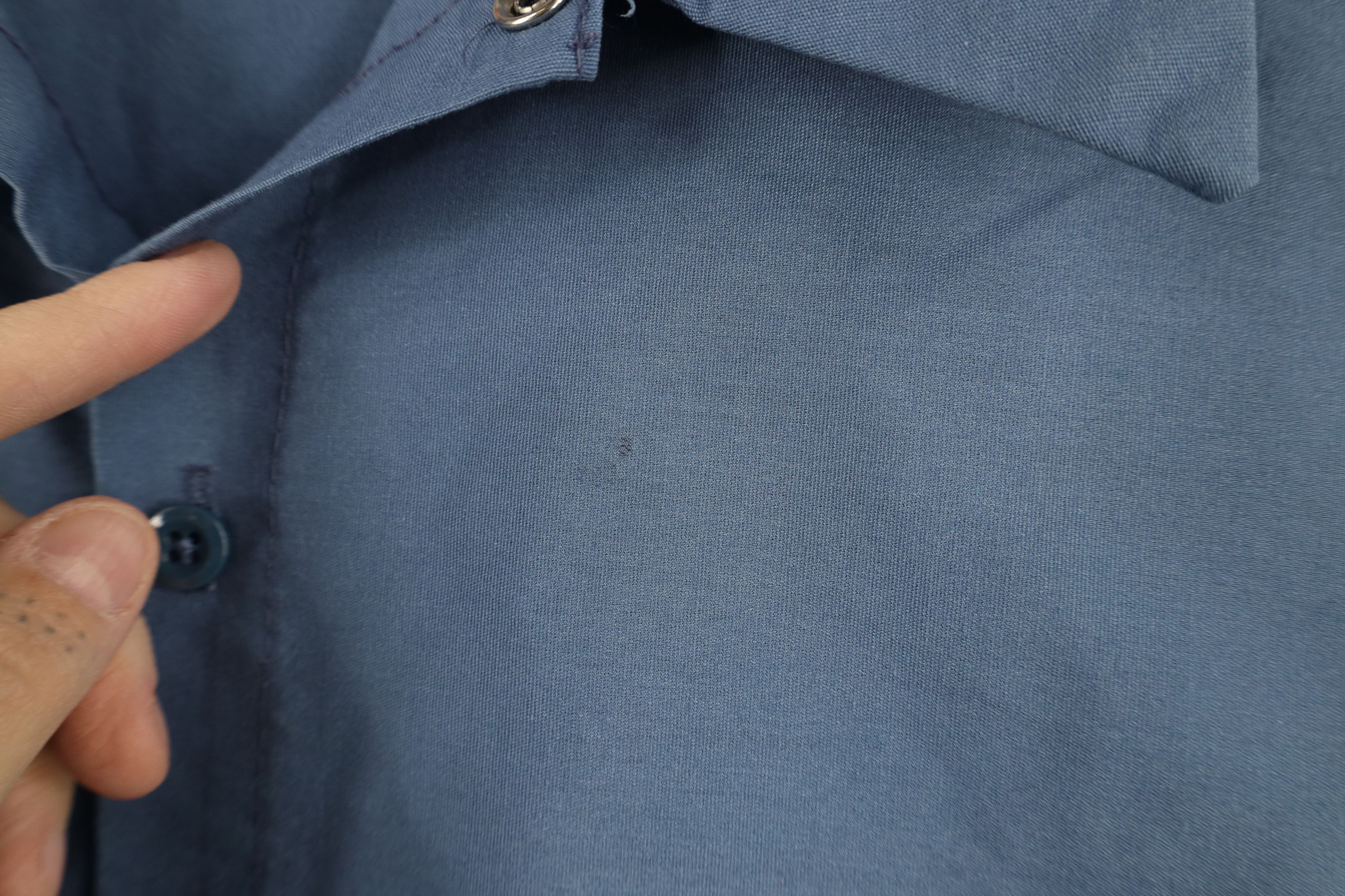 Vintage Vintage 70s Streetwear Mechanic Button Shirt Blue USA Size US XL / EU 56 / 4 - 7 Thumbnail