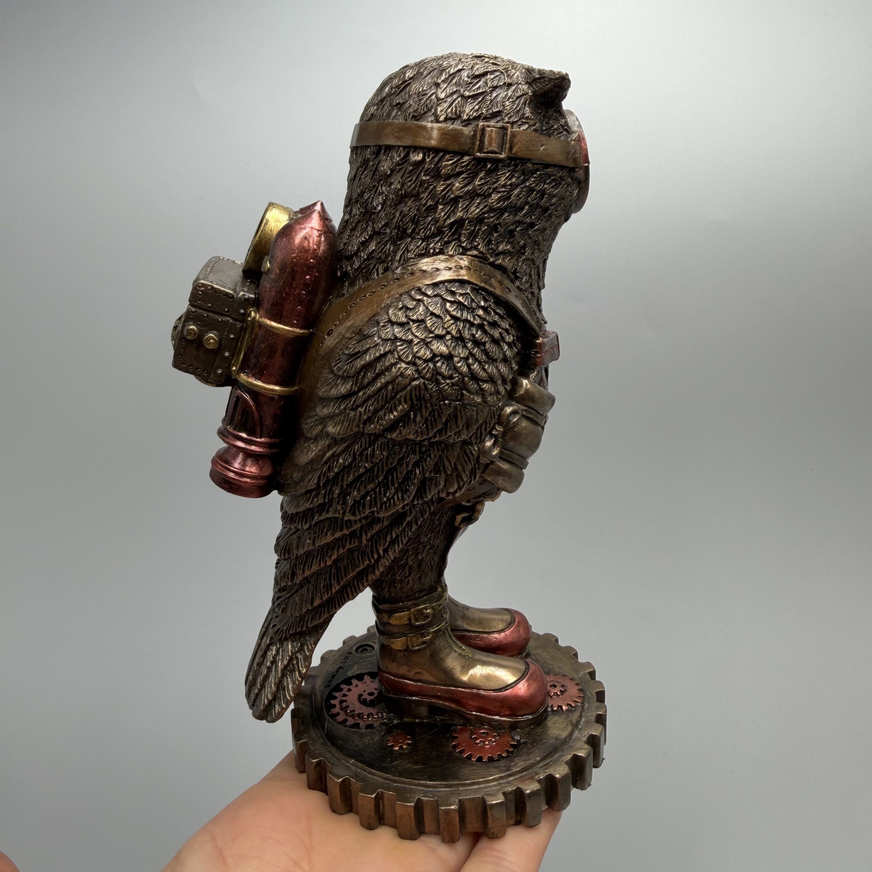 Other Steampunk Owl Figurine Bronze Finish Gift Collectible Statue Size ONE SIZE - 8 Thumbnail