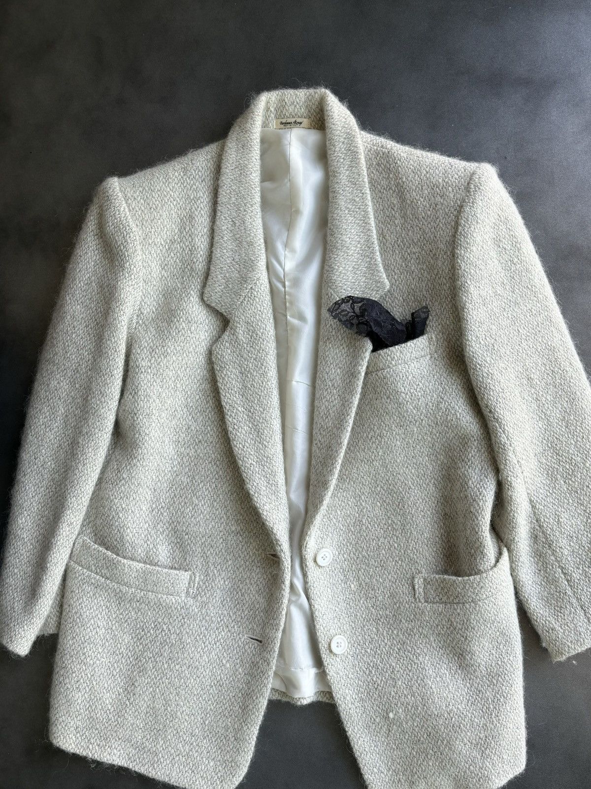 Japanese Brand × Vintage Vintage Bordeaux Rouge Blazer Japan Wool Mohair Sports Coat Size XS / US 0-2 / IT 36-38 - 9 Thumbnail