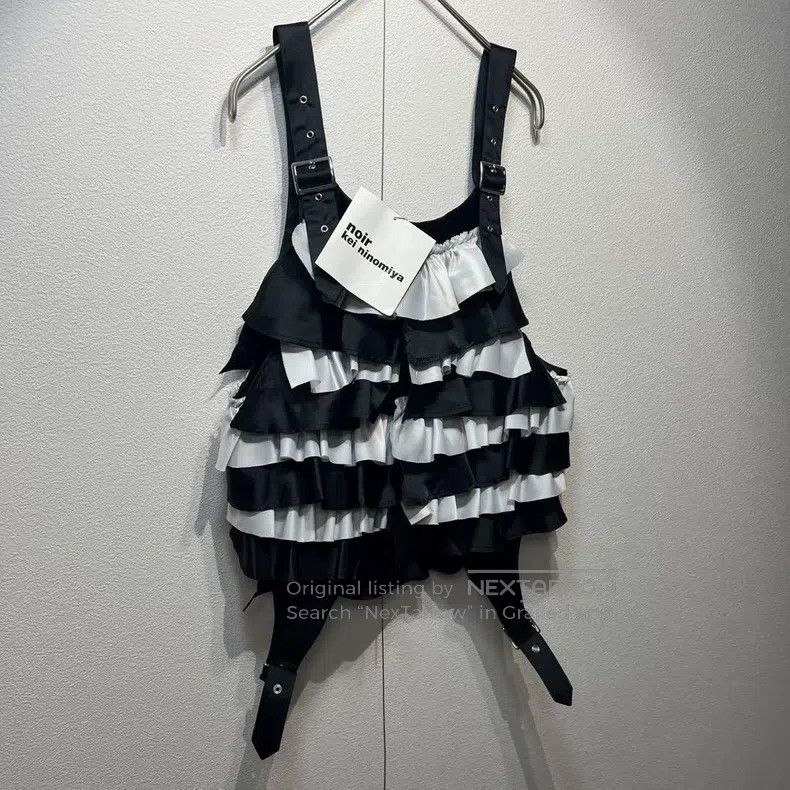 Comme des Garcons Comme Des Garcons Black Vintage Lace Decorated Top Size XS / US 0-2 / IT 36-38 - 3 Thumbnail