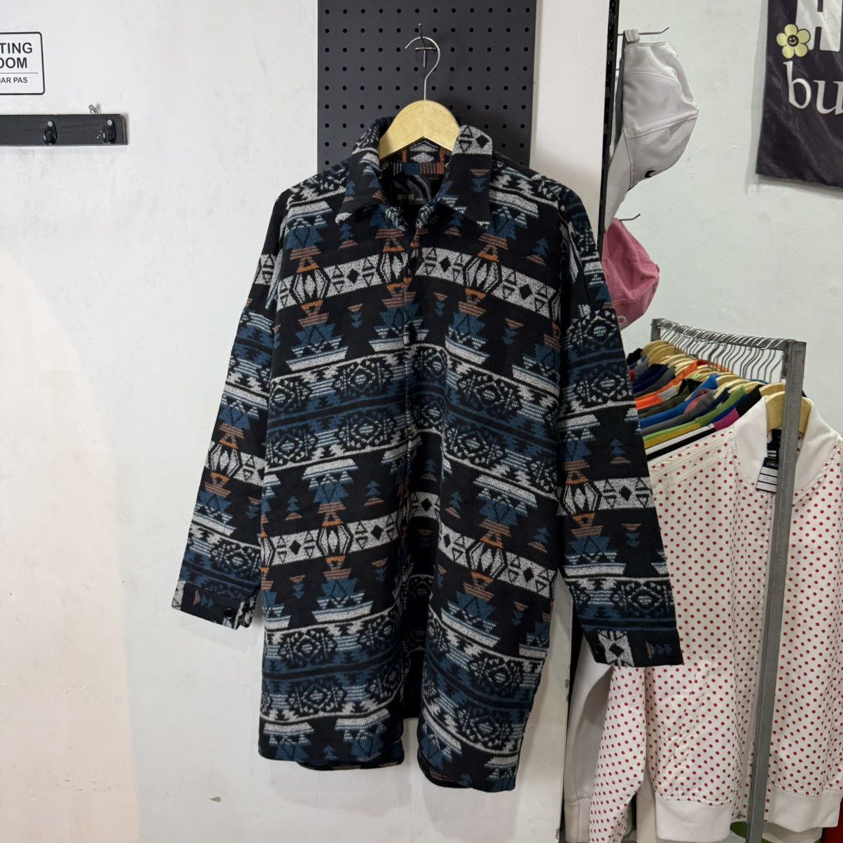 Other Vintage Navajo Wool Flannel long shirt Size US XXL / EU 58 / 5 - 2 Thumbnail