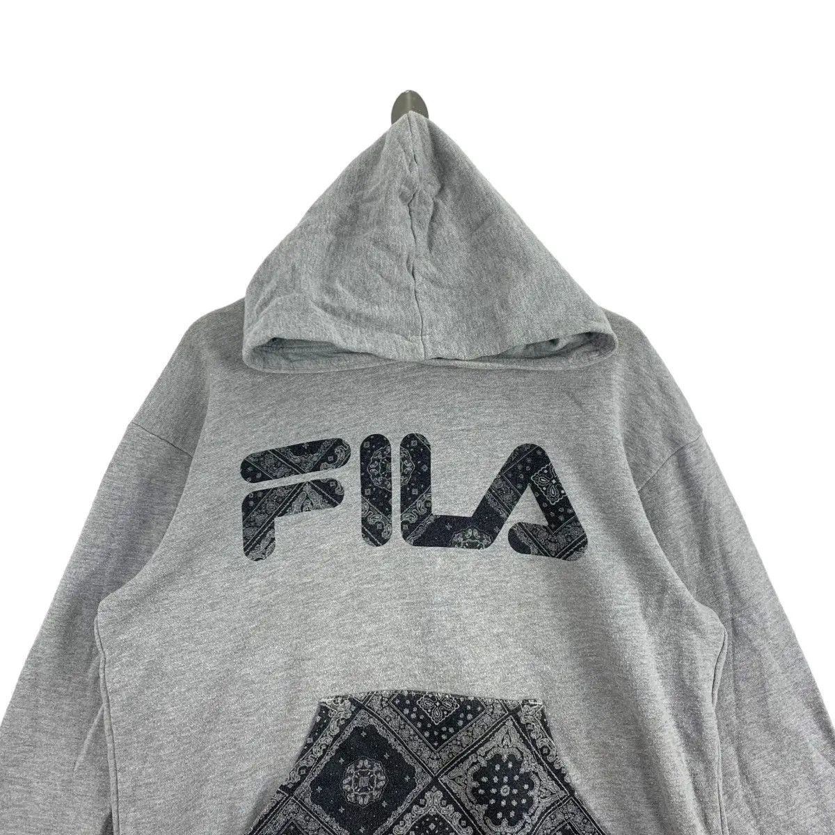 Fila Vintage FILA BIELLA ITALIA Pasley Floral Hoodie Sweatshirt Size L / US 10 / IT 46 - 4 Thumbnail