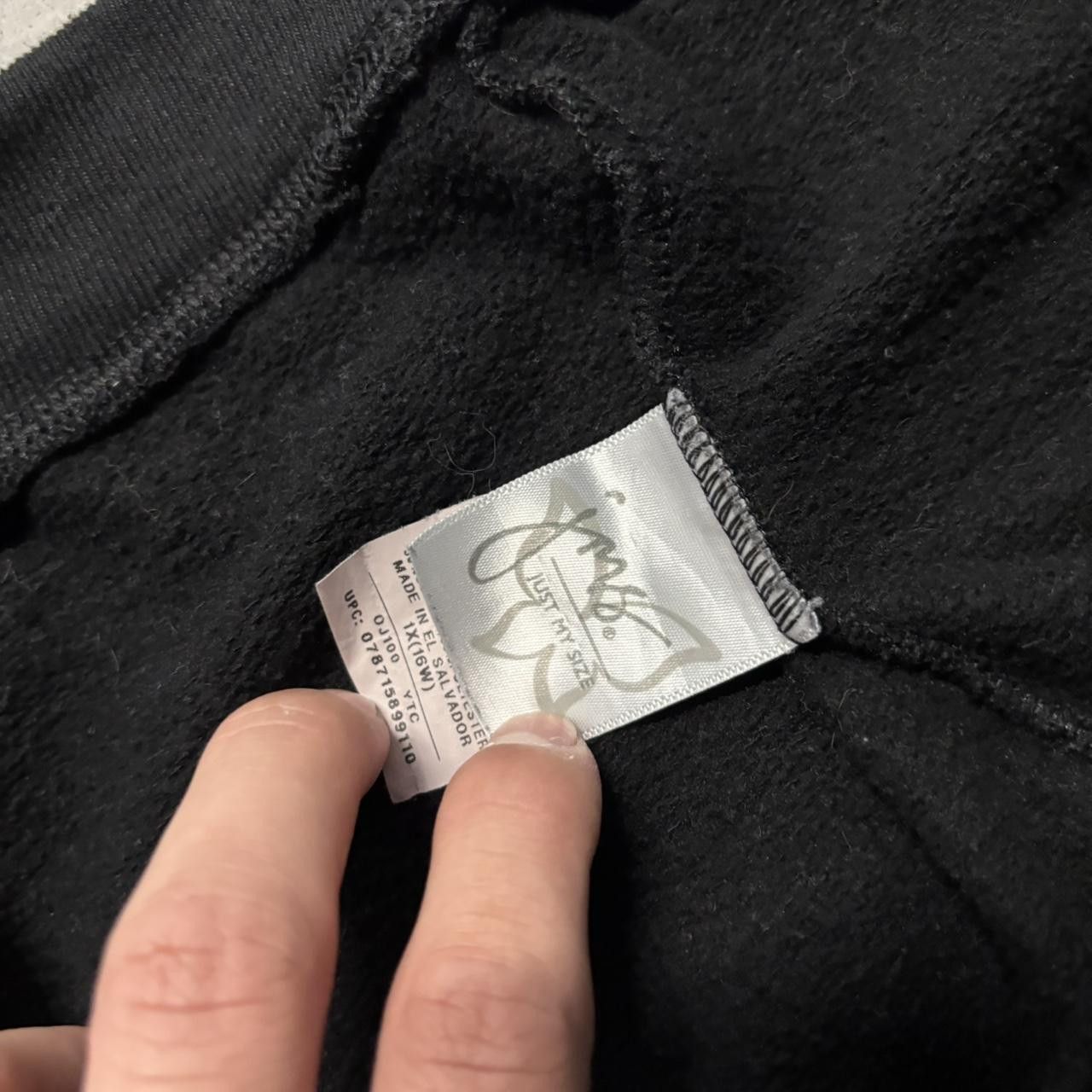 Japanese Brand × Vintage Crazy Vintage Y2K/2000s Baggy Black Essential Sweatpants! Size US 34 / EU 50 - 6 Thumbnail