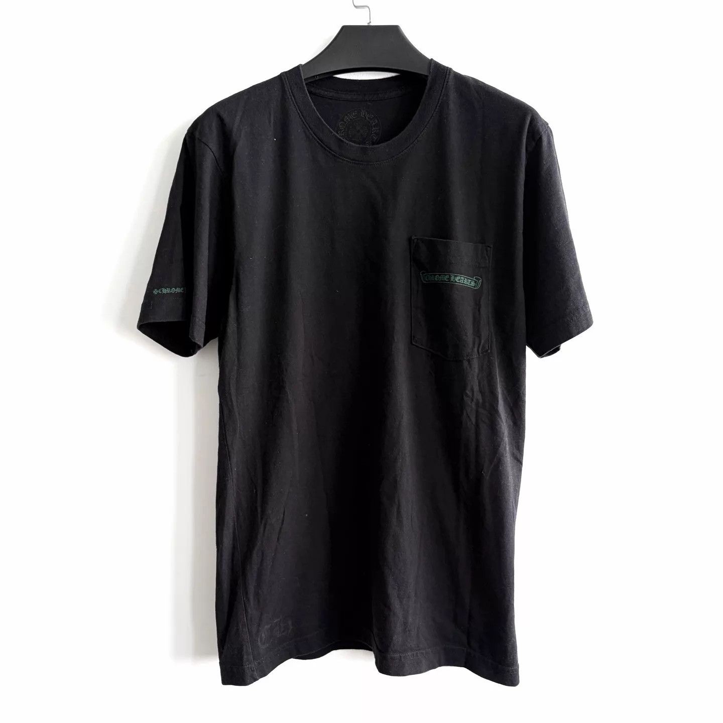 Chrome Hearts Chrome Hearts Green Cemetery Cross Black T-Shirt