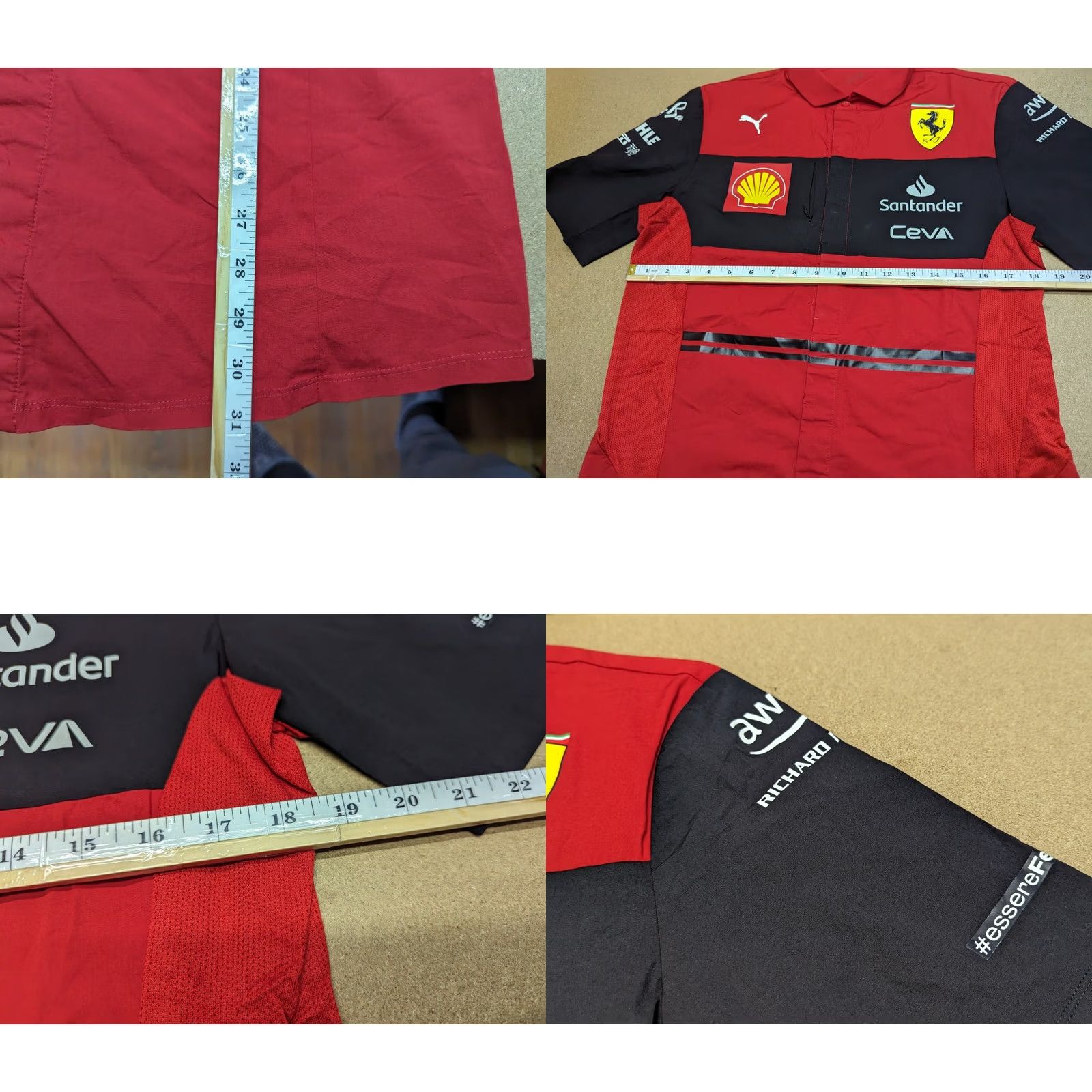 Puma PUMA Scuderia Ferrari 2022 F1 Formula Team Staff Issue Button Up Shirt Shell Size M Multicolor Cotton Canvas Short Sleeve Round Neck Mens Shirt Size US M / EU 48-50 / 2 - 8 Thumbnail