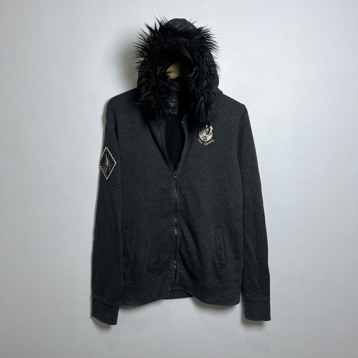 If Six Was Nine The Library Punk Grunge Faux Fur Hoodie If6w9 LgB Style Size US M / EU 48-50 / 2 - 2 Thumbnail