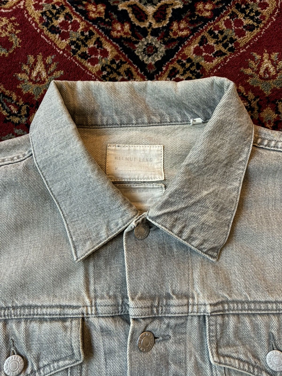 Helmut Lang Helmut Lang Grey Denim jacket Size US M / EU 48-50 / 2 - 2 Thumbnail