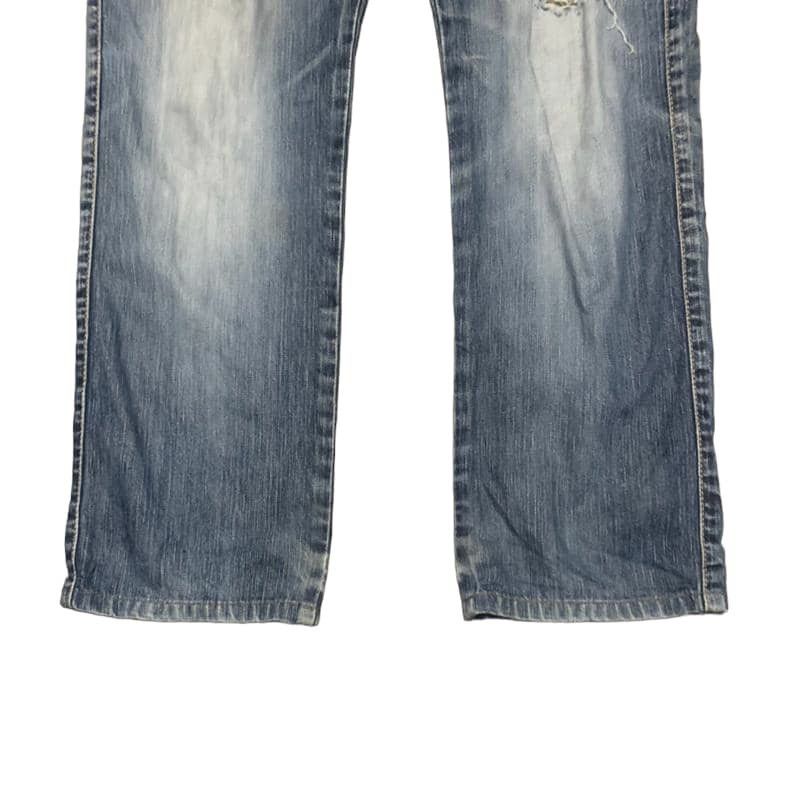 Edwin Vintage Edwin 503 Blue Trip Straight Jeans Distressed Size US 34 / EU 50 - 4 Thumbnail