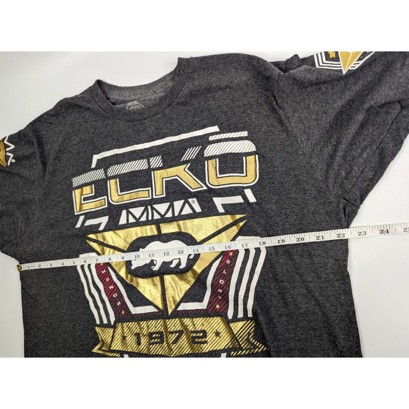 Ecko Unltd. VINTAGE Ecko Unltd Unlimited MMA T-Shirt Men Large Gray Gold Muscle Shirt Size US L / EU 52-54 / 3 - 4 Thumbnail