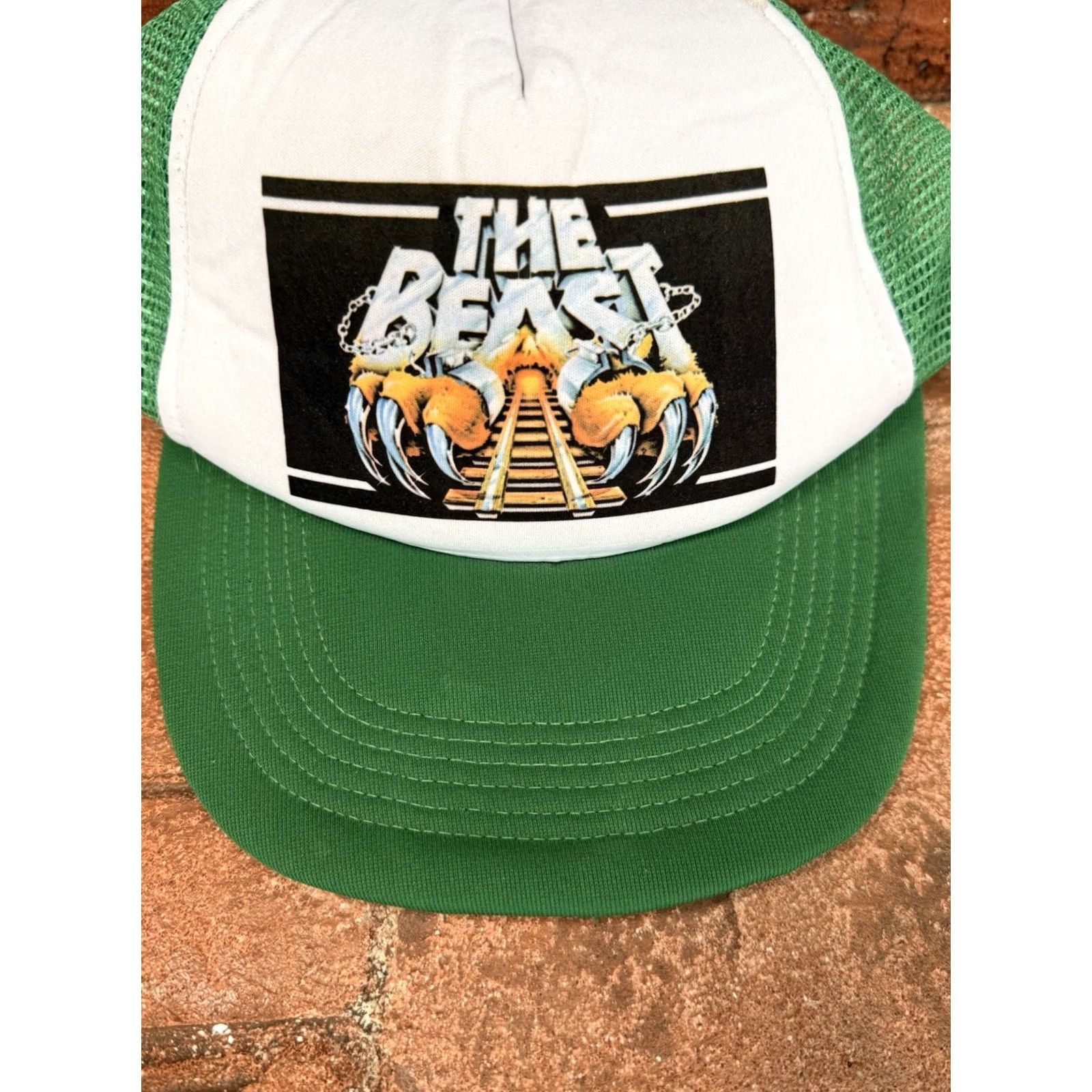 Vintage VINTAGE Kings Island The Beast Promo Trucker Hat 80s Size ONE SIZE - 4 Thumbnail