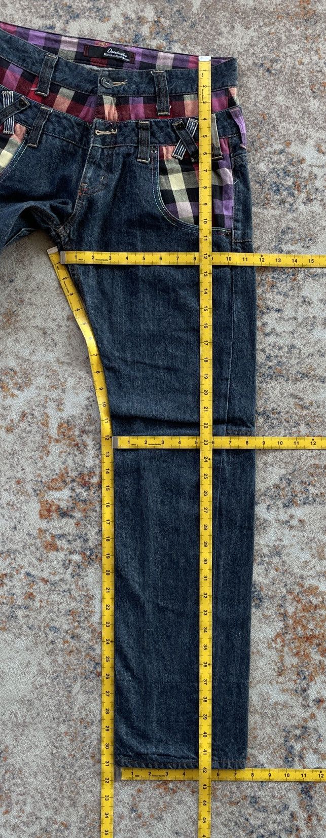 Japanese Brand × Vintage DOMINATE HANDCRAFT DOUBLE WAIST JEANS (LG6) Size US 30 / EU 46 - 10 Thumbnail