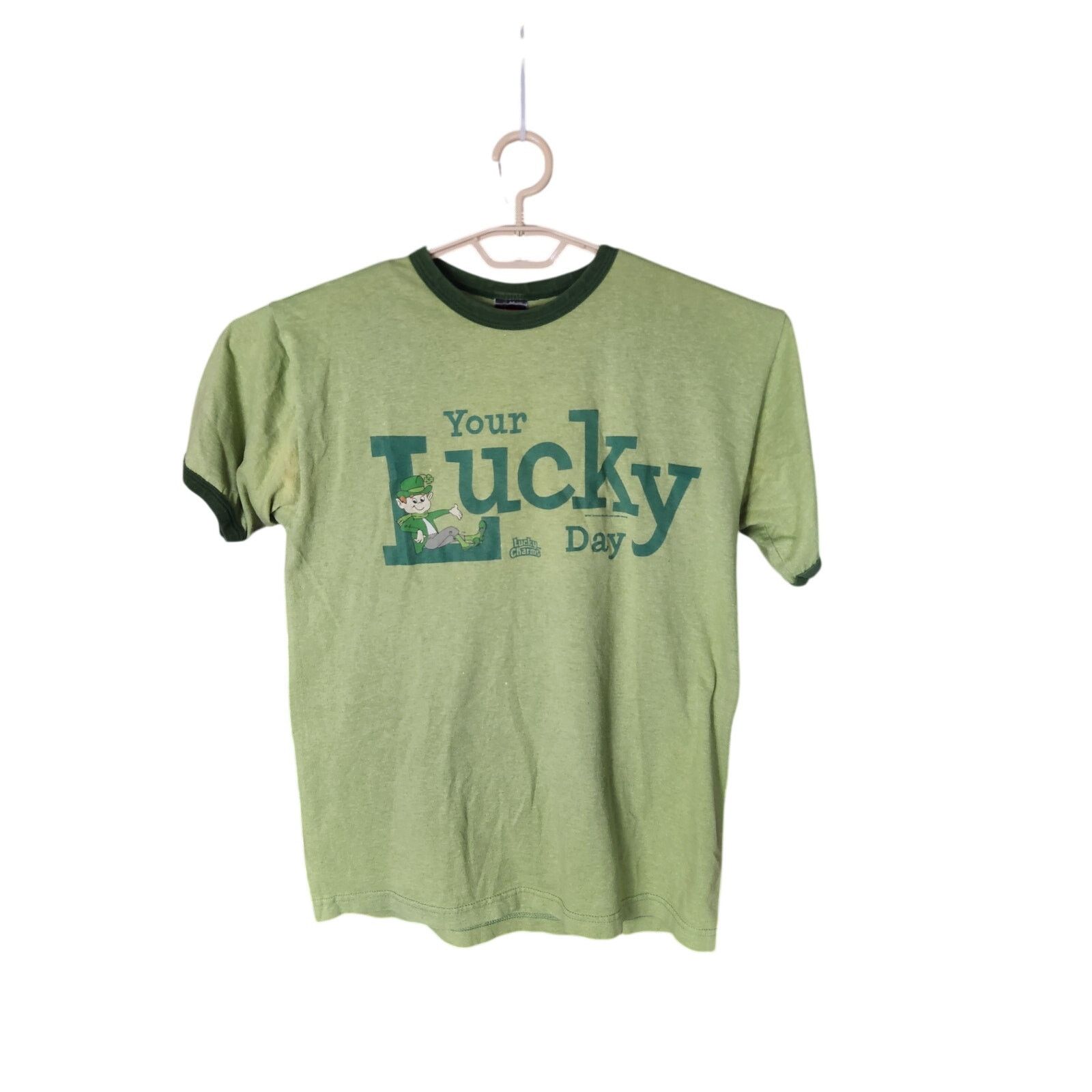 Other Vintage Lucky Charms Ringer T Men's Medium Size US M / EU 48-50 / 2 - 1 Thumbnail