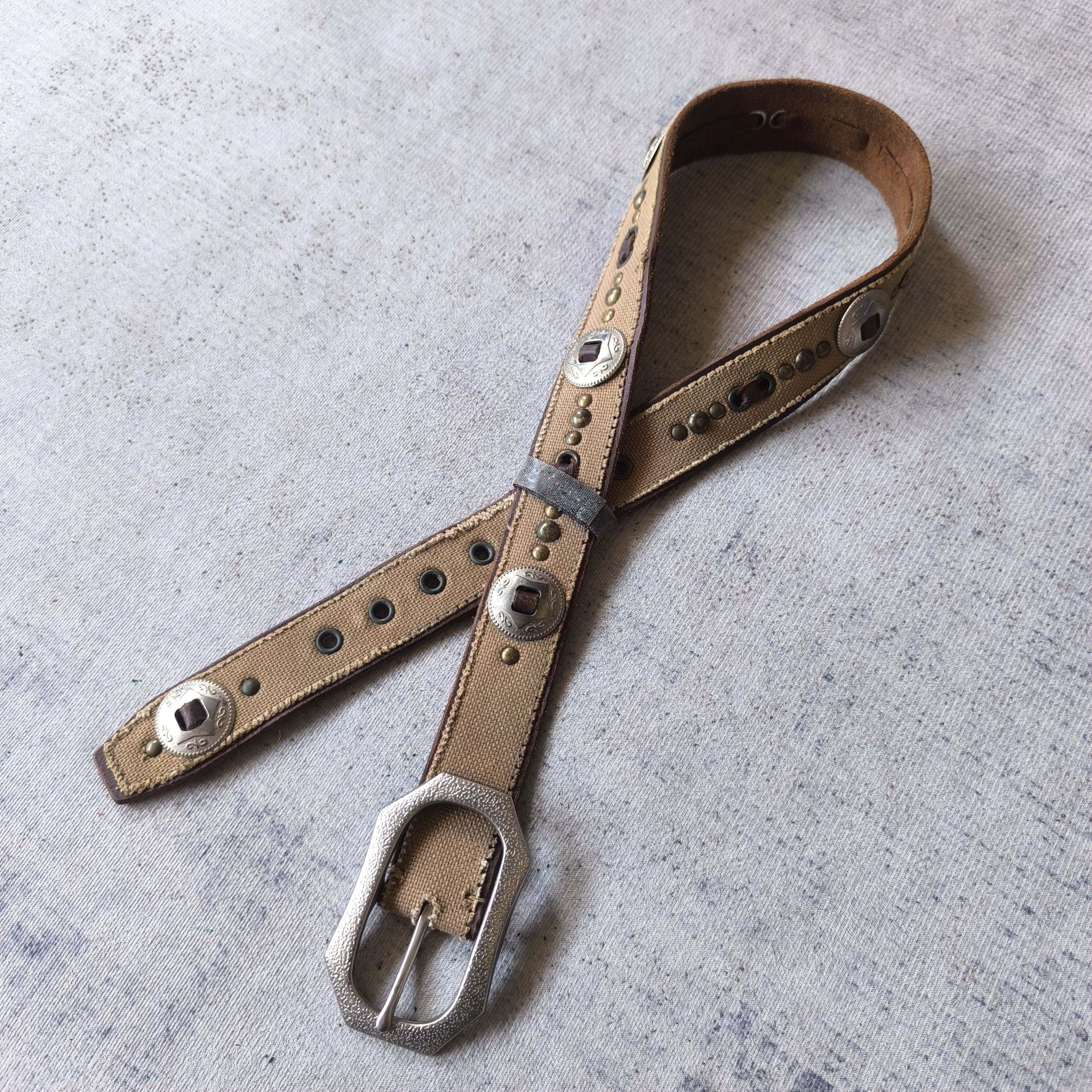 PPFM ❇️ Vintage lee jeans garrison cowboy style leather belt Size ONE SIZE - 10 Thumbnail