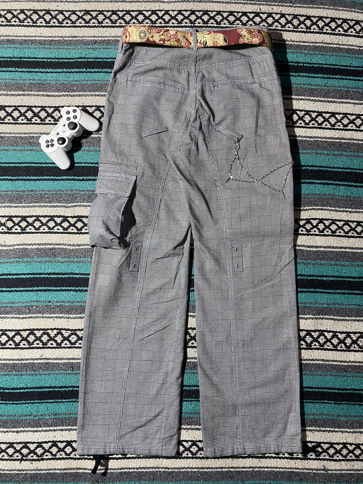 PPFM RARE ‼️ PPFM Multi 3D Pocket Plaid Utility Pants Size US 32 / EU 48 - 7 Thumbnail