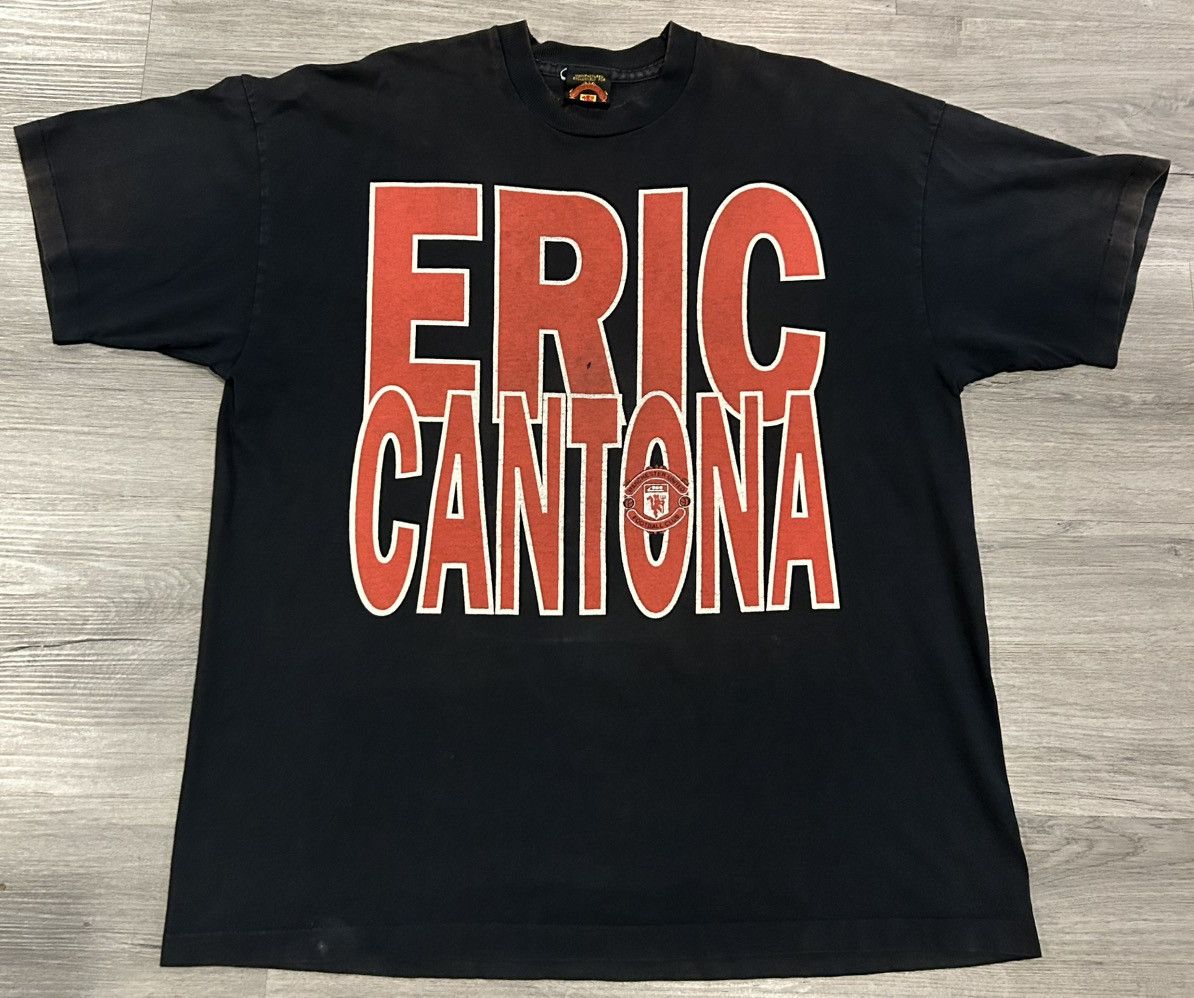 Vintage 90s Eric Cantona Manchester United "Back with a Vengeance” Size US XL / EU 56 / 4 - 1 Thumbnail