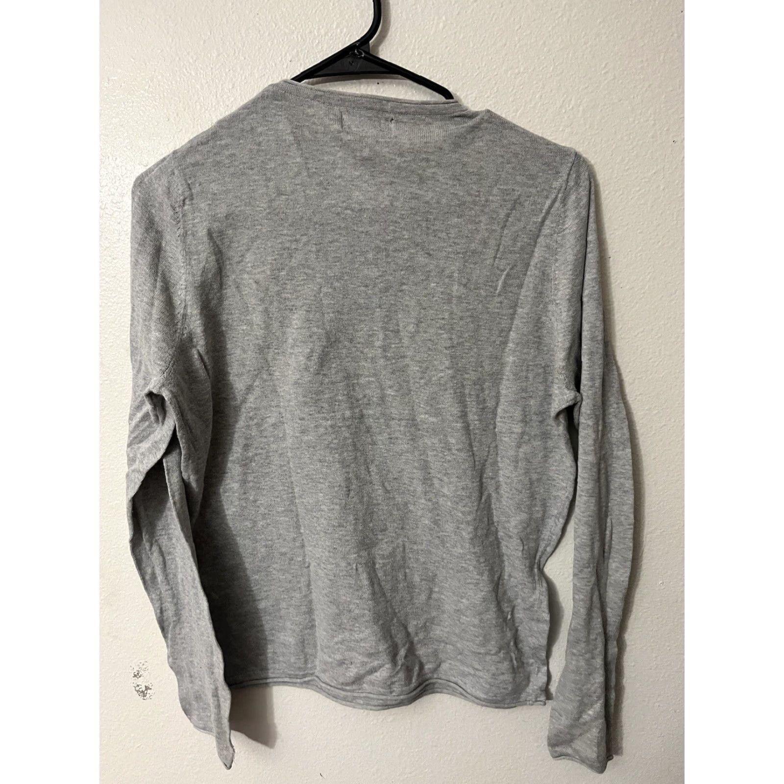 Zara Zara Men Sweater Adult Small Gray Lightweight Crew Neck Pullover Knit Mens Size US S / EU 44-46 / 1 - 2 Thumbnail