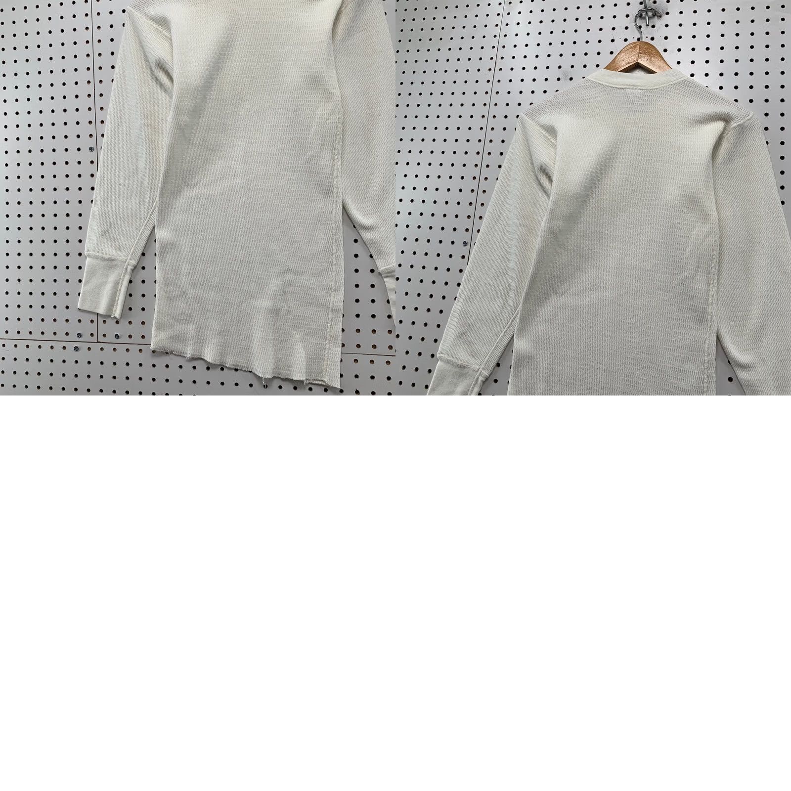 Vintage VINTAGE Maverick Thermal Sweatshirt Mens XL White Long Sleeve Waffle Knit Size US XL / EU 56 / 4 - 9 Thumbnail
