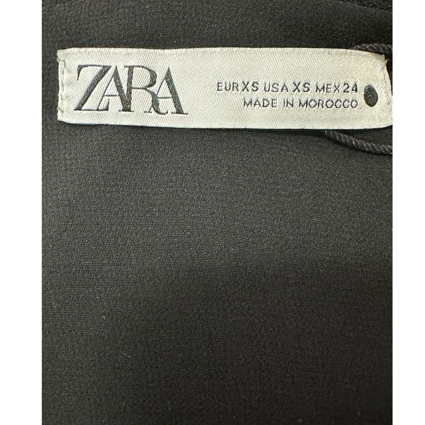 Zara Zara black long sleeves mini wrap dress size XS Size XS / US 0-2 / IT 36-38 - 3 Thumbnail