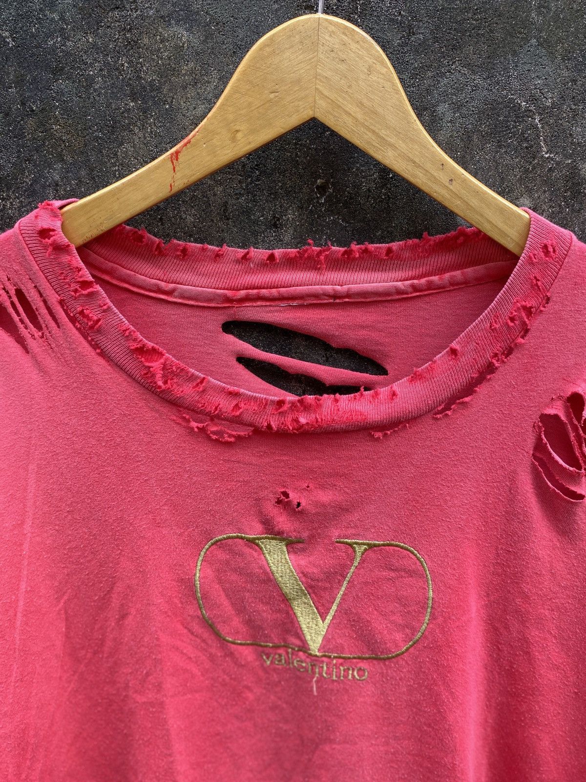 Vintage Vintage 80’s Valentino Thrashed Faded Grunge ERD Style Size US XL / EU 56 / 4 - 5 Thumbnail