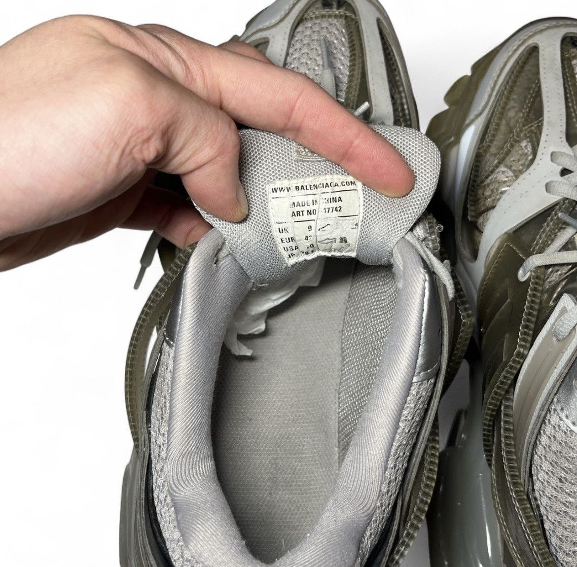 Balenciaga Balenciaga track light grey eu size 43 Size US 10 / EU 43 - 5 Thumbnail