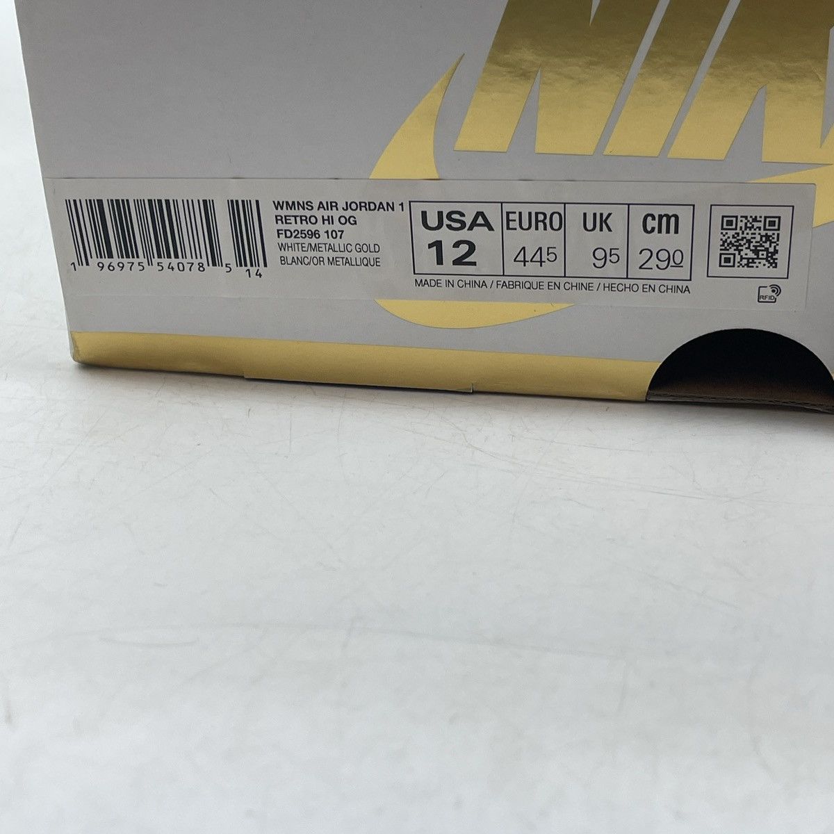 Jordan Brand Air Jordan 1 metallic gold Size US 12 / EU 45 - 9 Thumbnail