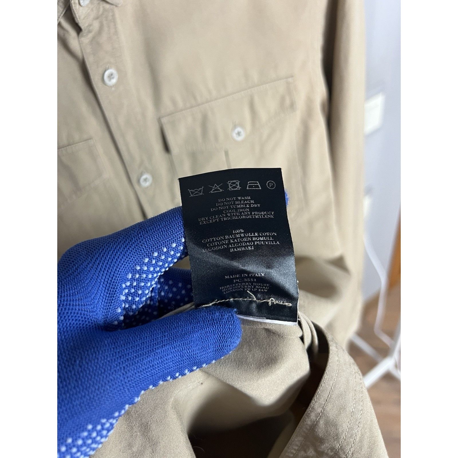 Burberry Prorsum RARE! Burberry Prorsum Men`s Beige Overshirt Jacket Size S Size US S / EU 44-46 / 1 - 13 Thumbnail