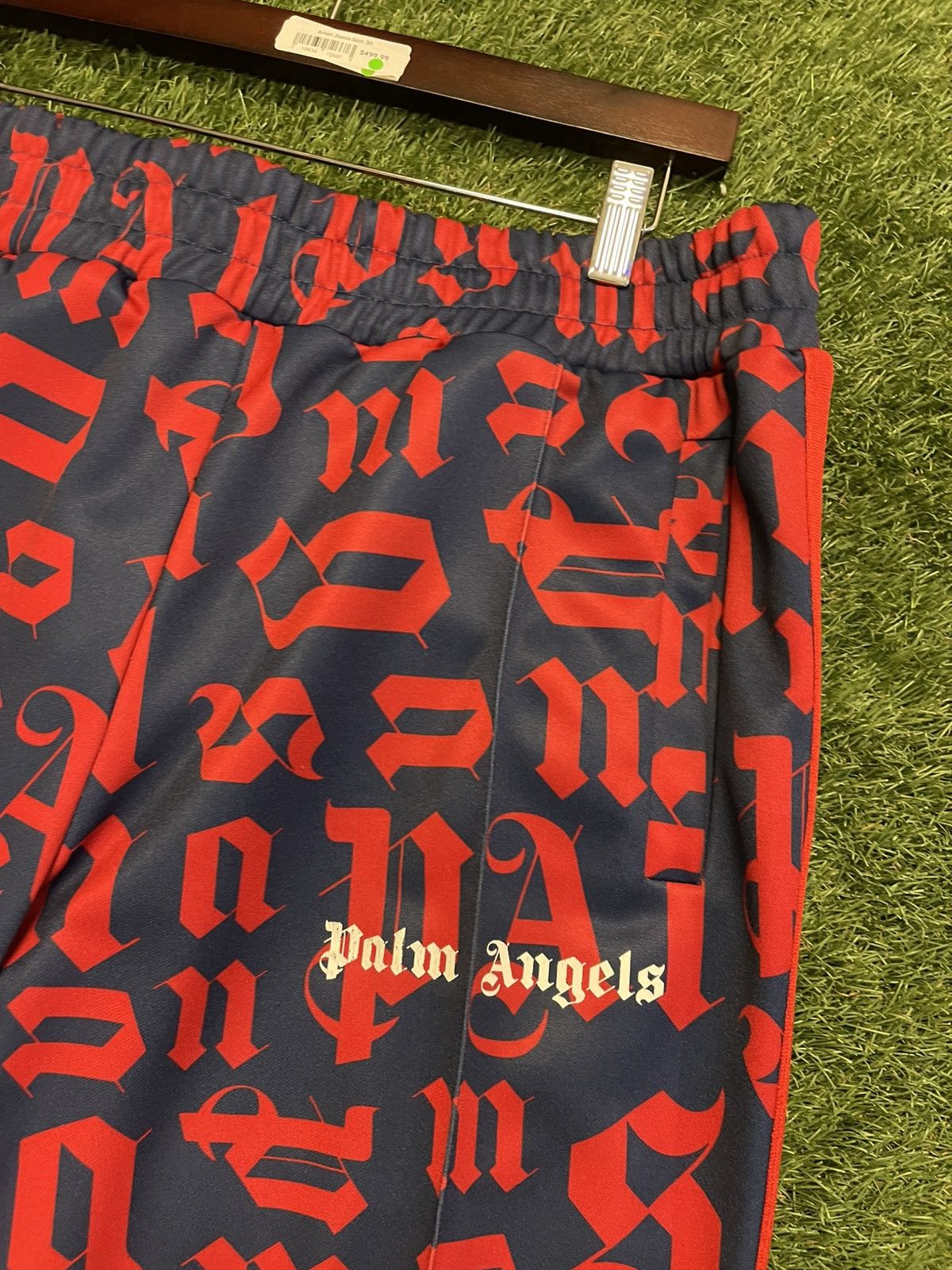 Palm Angels Size XXL - Palm Angels Monogram Sweatpants Red/Blue Size US 38 / EU 54 - 3 Thumbnail