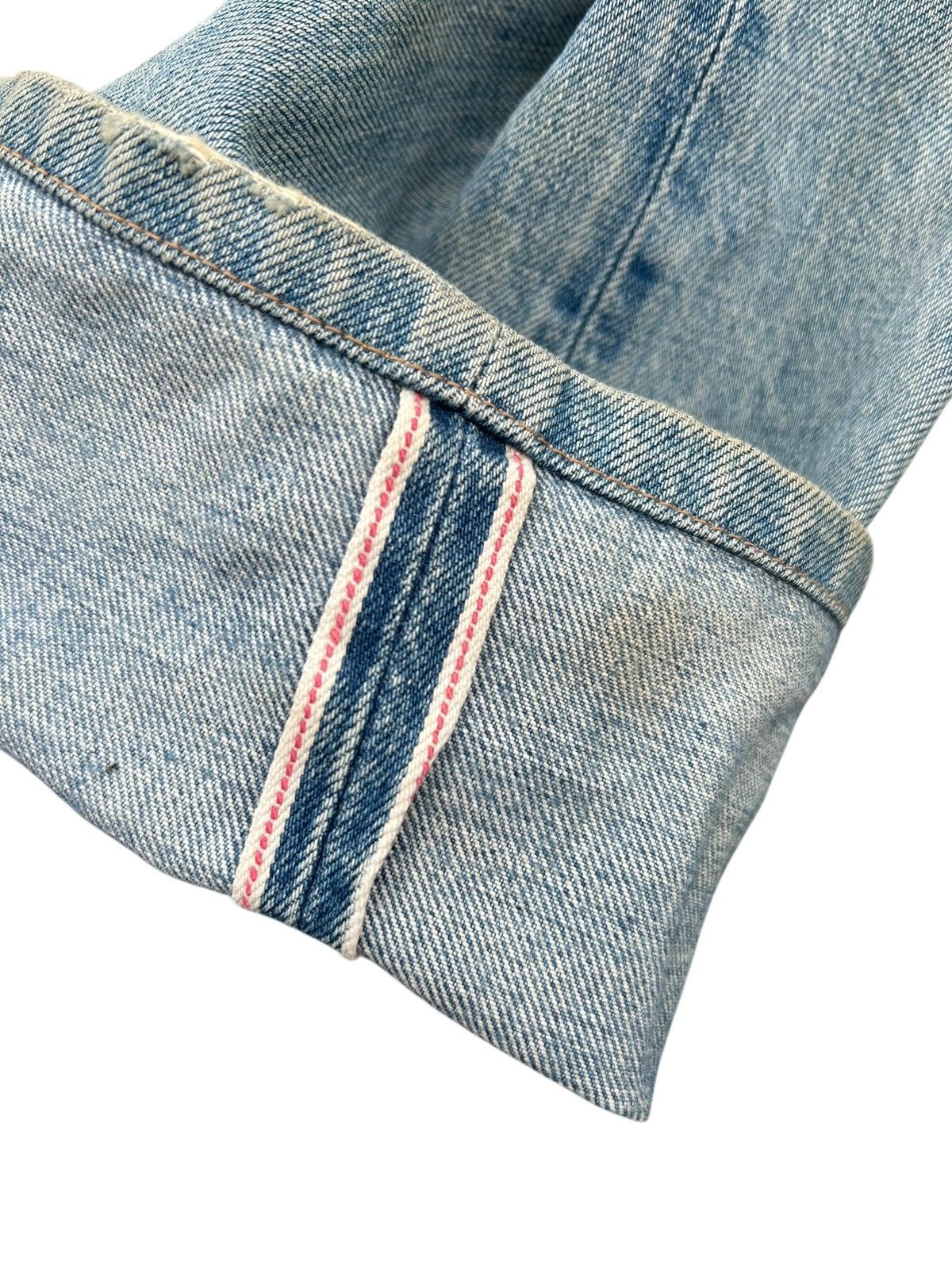 Japanese Brand × Kapital × Vintage Vintage Sewing Chop Selvedge Distressed Grunge Punk Denim Size US 33 - 2 Thumbnail
