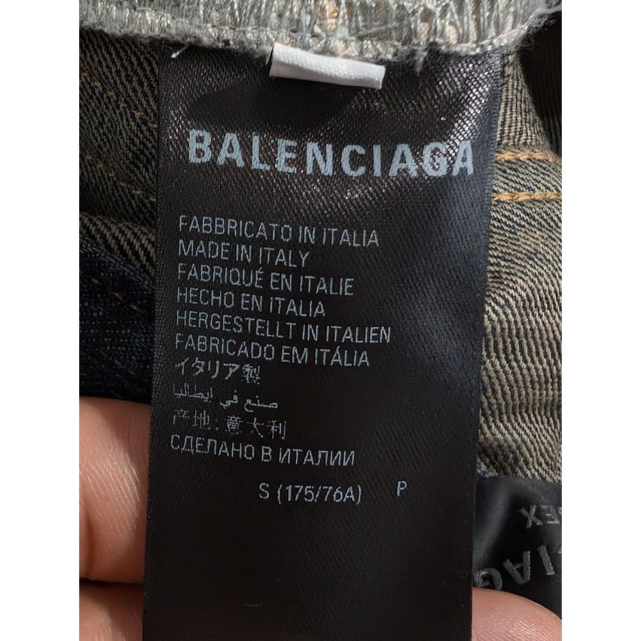 Balenciaga o1rshd1 (Fits XS) Denim Shorts in Light Blue Size US 30 / EU 46 - 14 Thumbnail