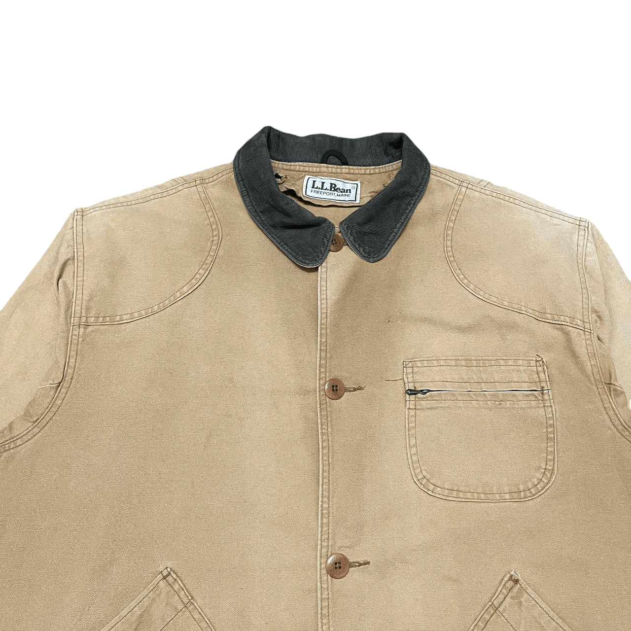 L.L. Bean Vintage 80's L.L. Bean Chore Hunting Jacket Corduroy Collar Size US XL / EU 56 / 4 - 2 Thumbnail
