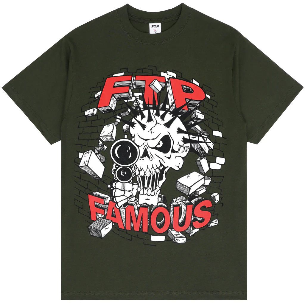 Fuck The Population FTP + FAMOUS SKULL TEE(HUNTER GREEN) Size US XL / EU 56 / 4 - 1 Thumbnail