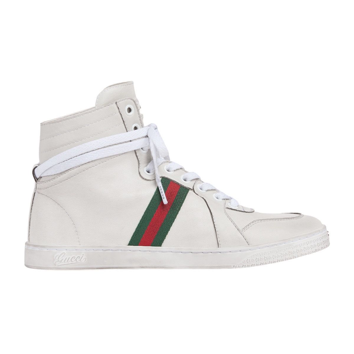 GUCCI Stretch $1090 Women's White Sneakers New & Authentic (