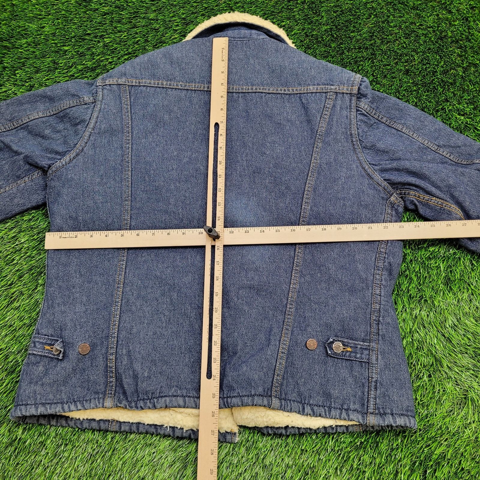 Sears VTG SEARS Roebucks Jean Jacket XL Sherpa Lined Denim Coat Size US XL / EU 56 / 4 - 11 Thumbnail