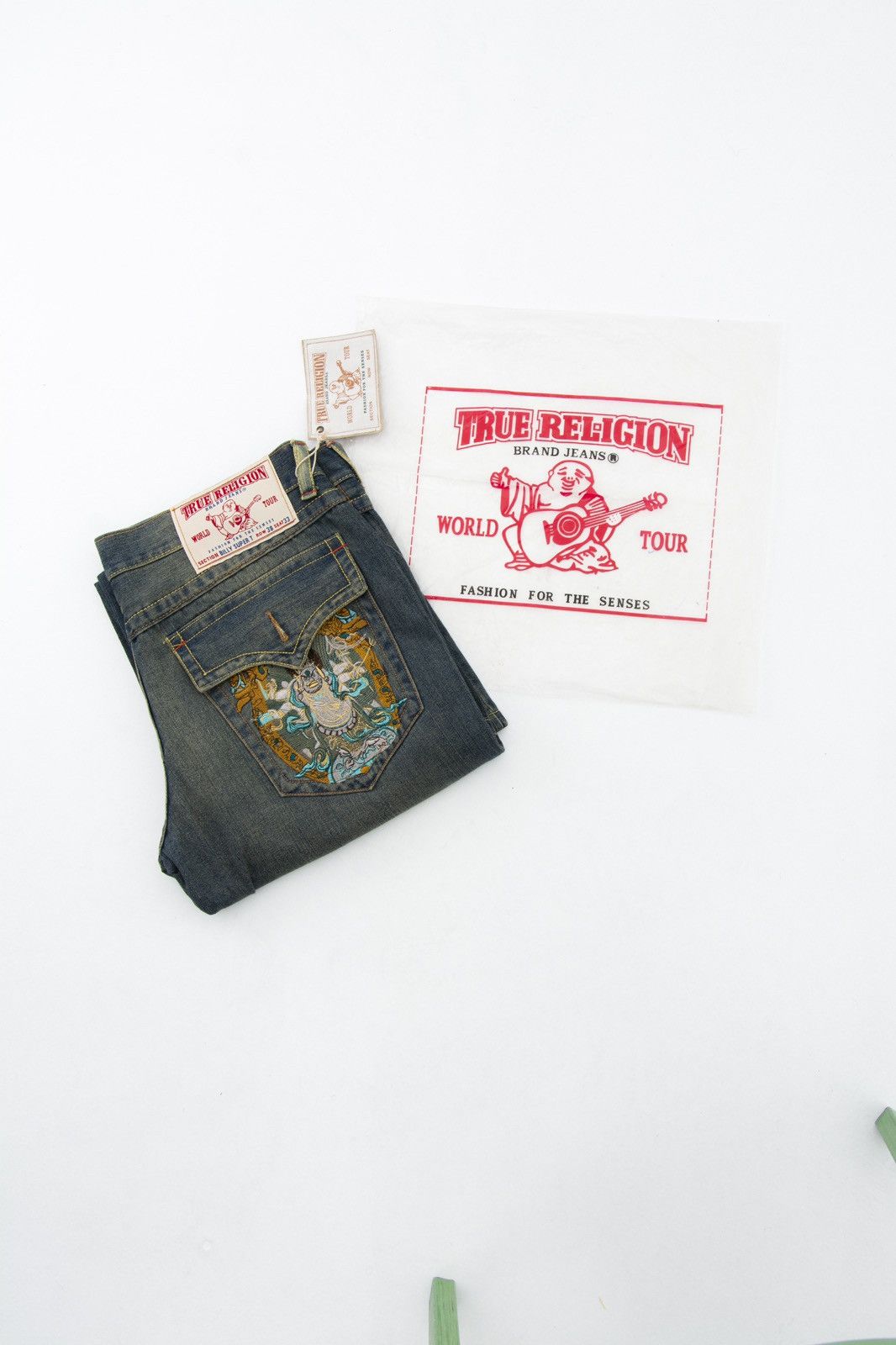 True Religion × Vintage 1New True Religion Jeans Denim faded pants y2k hype Size US 38 / EU 54 - 12 Thumbnail