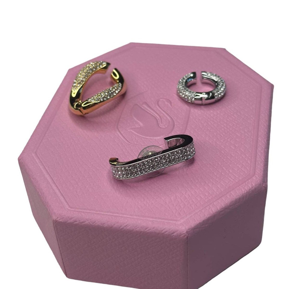 Swarovski Swarovski Dextera ear cuff Set (3), Asymmetrical design Size ONE SIZE - 3 Thumbnail