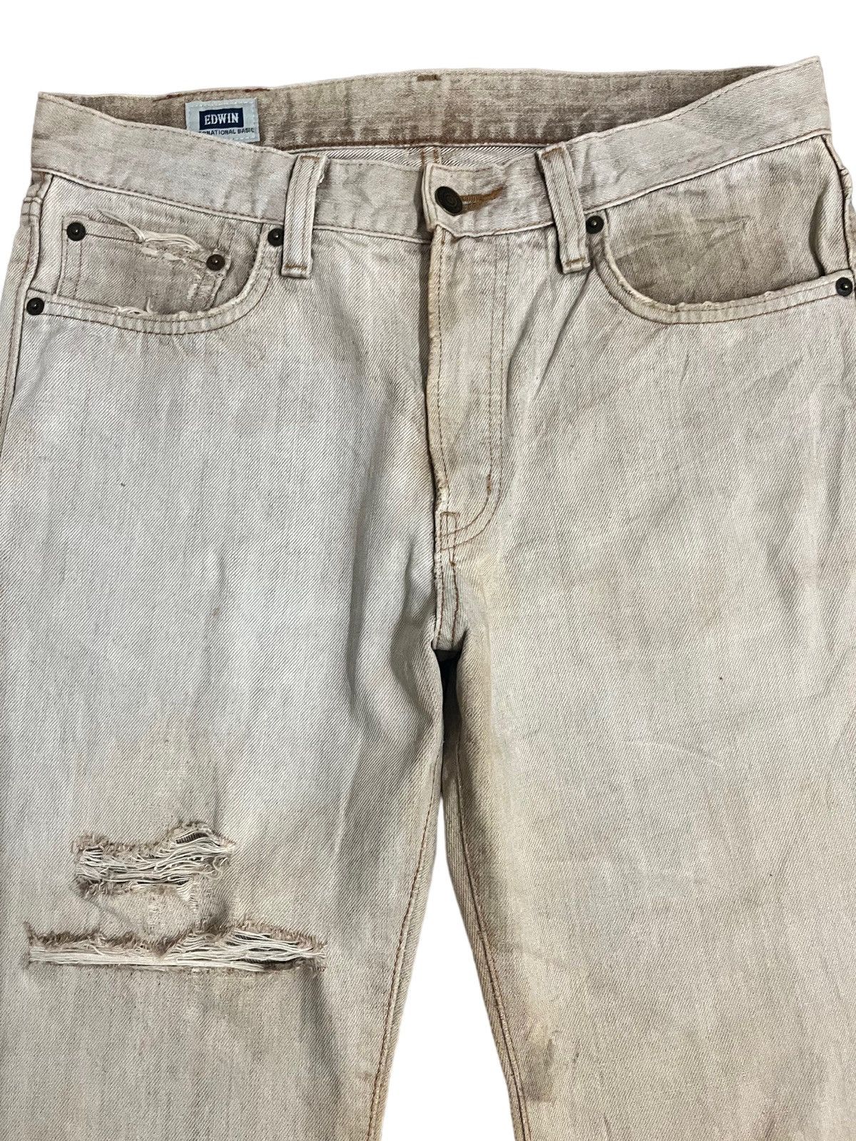 Edwin Vintage White Edwin Distressed Style jeans Size US 31 - 2 Thumbnail