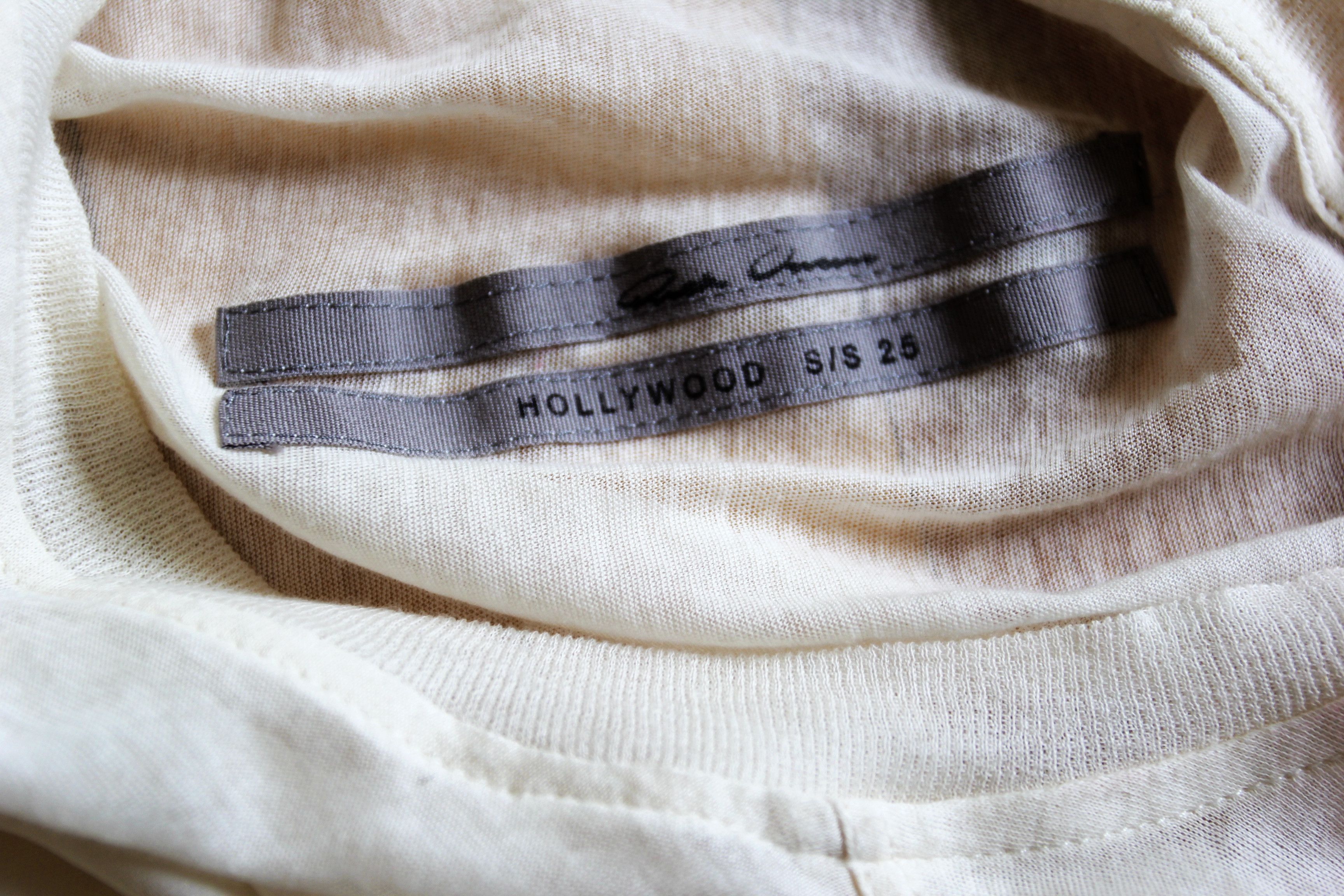 Rick Owens BNWT SS25 RICK OWENS "HOLLYWOOD" DRAIN T TSHIRT 40 Size S / US 4 / IT 40 - 8 Thumbnail