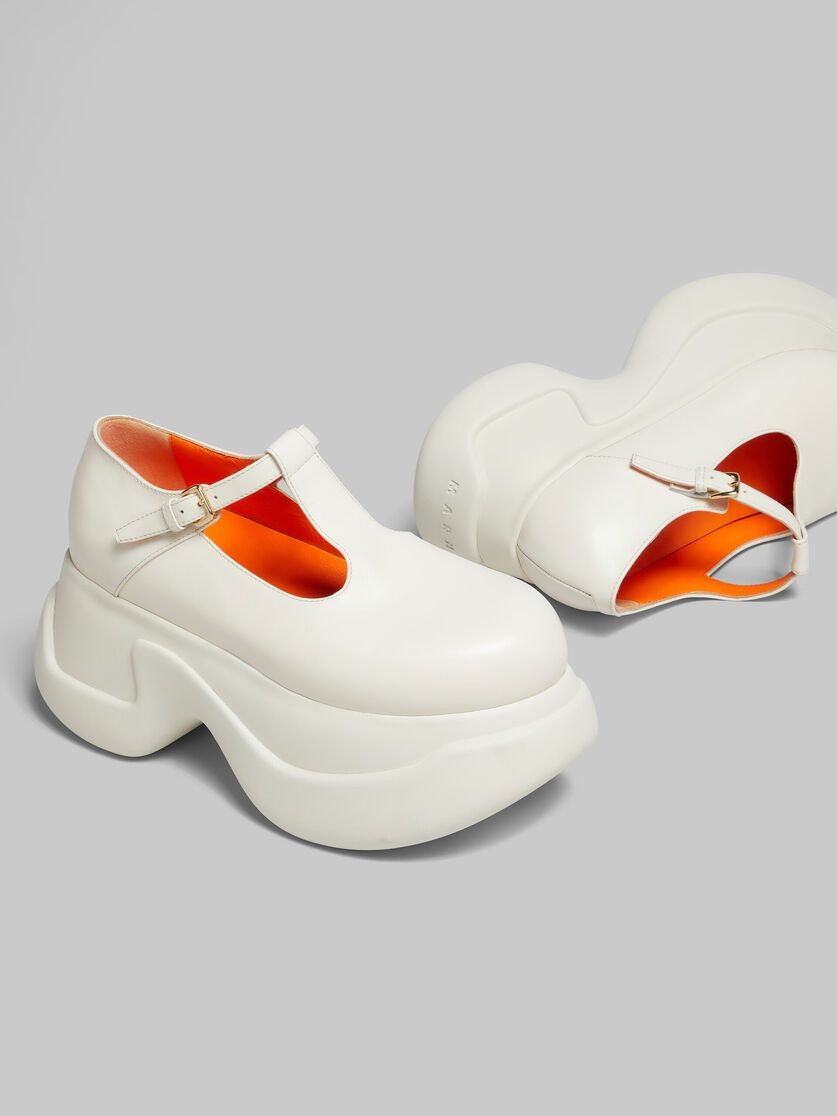 Marni o1y1025 Leather Loafers in Off-White Size US 8 / IT 38 - 5 Thumbnail