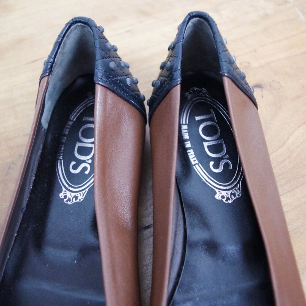 Tod's EUC Tod's Italian Made Two Tone Driving Flats Size 35 Size US 5 / IT 35 - 3 Thumbnail