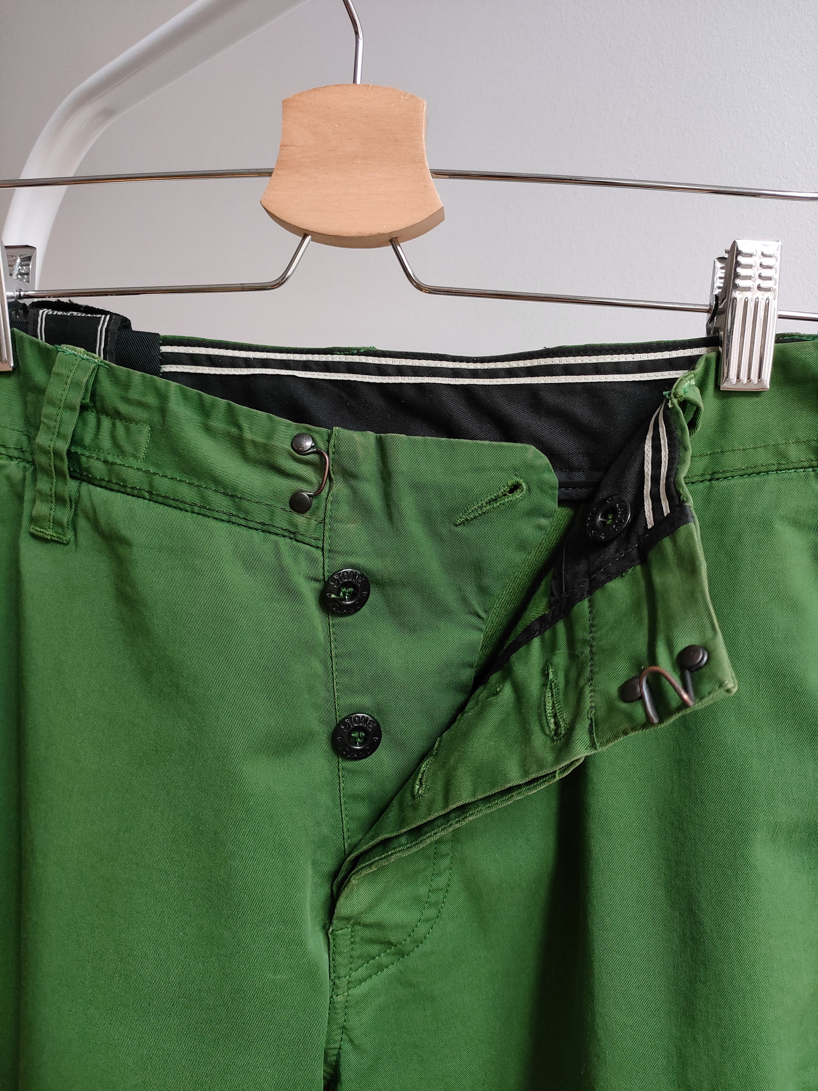 Stone Island A/W 2008 Stone Island green chino pants Size US 36 / EU 52 - 7 Thumbnail