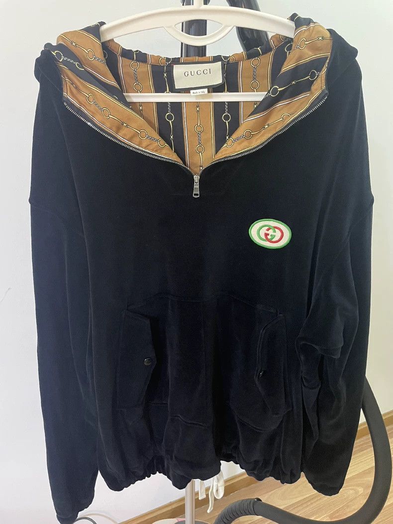Gucci Gucci Chenille velvet hooded sweatshirt 2501-Nextarrow Size US XS / EU 42 / 0 - 1 Thumbnail