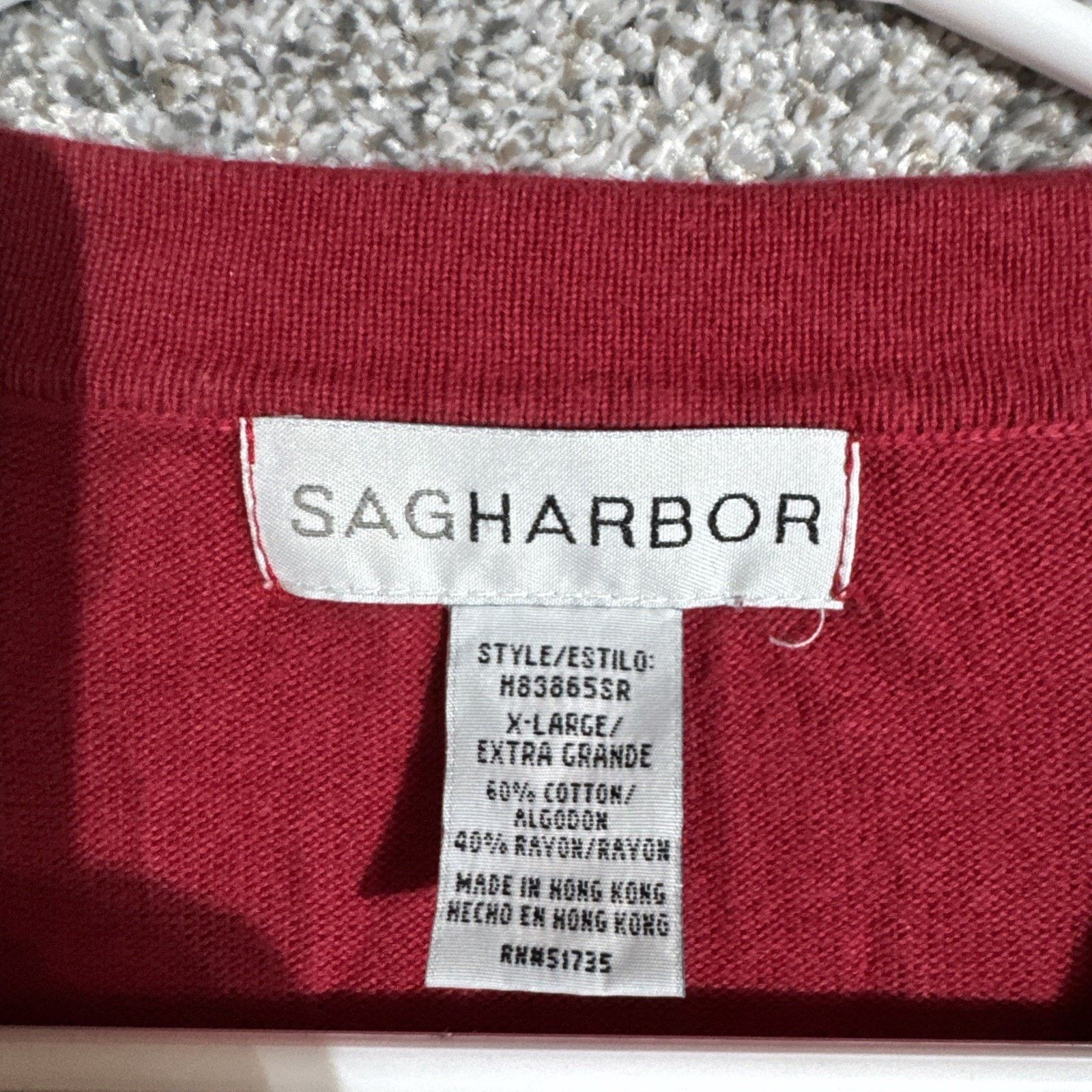 Other Vintage 90s Sag Harbor Cardigan Sweater Women XL Beaded Chic Size XL / US 12-14 / IT 48-50 - 5 Thumbnail