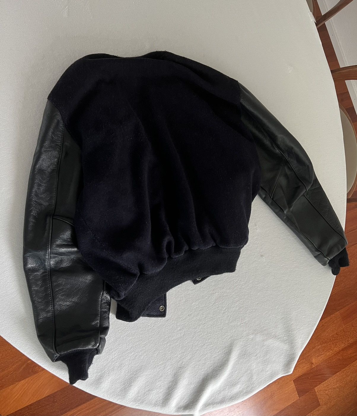 Delong Vintage Varsity / Leather Jacket Size US S / EU 44-46 / 1 - 8 Thumbnail