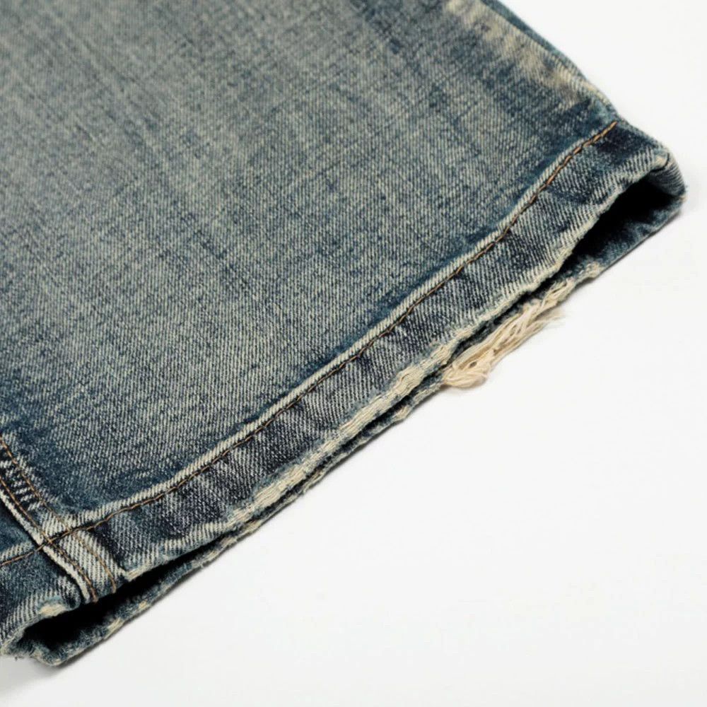 Vintage Heavy washed men's retro punk distressed jeans Size US 32 / EU 48 - 6 Thumbnail