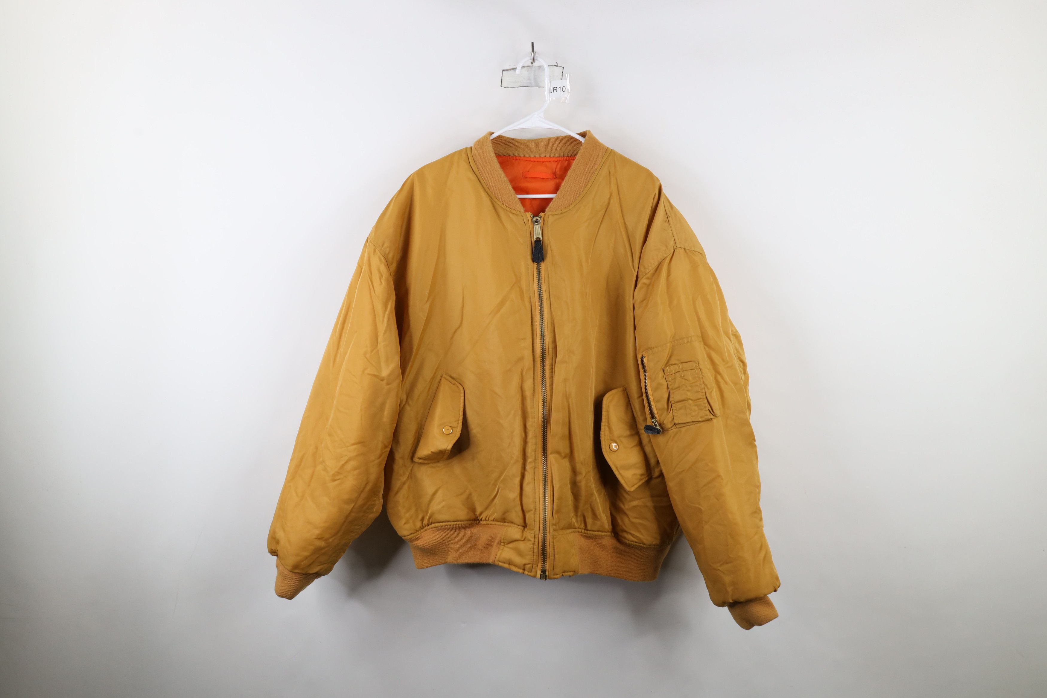 Vintage Vintage 90s Streetwear Military MA1 Reversible Bomber Jacket Size US XXL / EU 58 / 5 - 10 Thumbnail