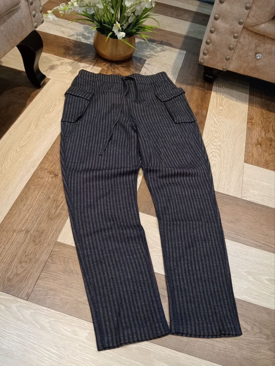 45rpm 45RPM JAPAN STRIPED WOOL SWEATPANTS Size US 29 - 3 Thumbnail